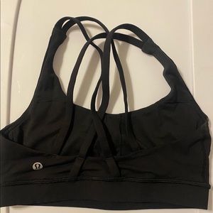 lululemon black energy bra